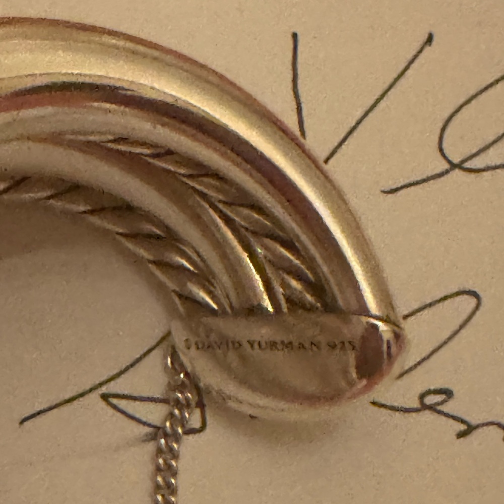 David Yurman Sterling Silver Cable Bracelet - Silver